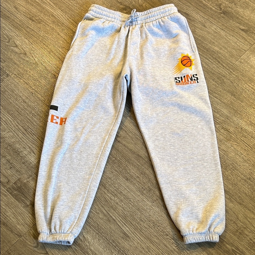 Phoenix Suns Devin Booker Youth Sweatpants Gray NBA Joggers Size M